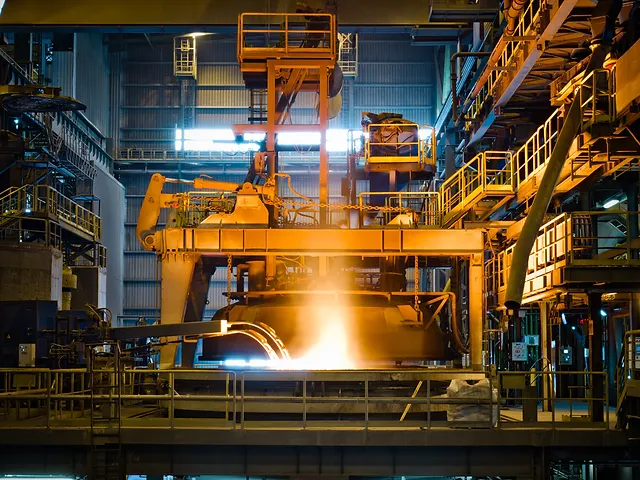Steel manufacturing plant